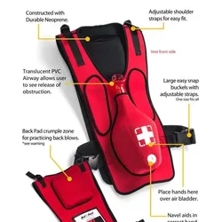 First Aid Heimlich Vest Wearable Training Vest Rescue Medical Model Adult and Child