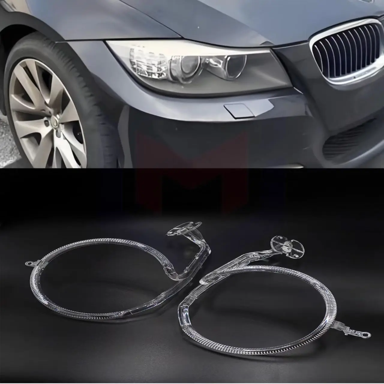 

Новинка для BMW 3 серии E90 2009-2012 DRL светодиодная автомобильная фара направляющая пластина световодная трубка дневные ходовые огни Angel Eye