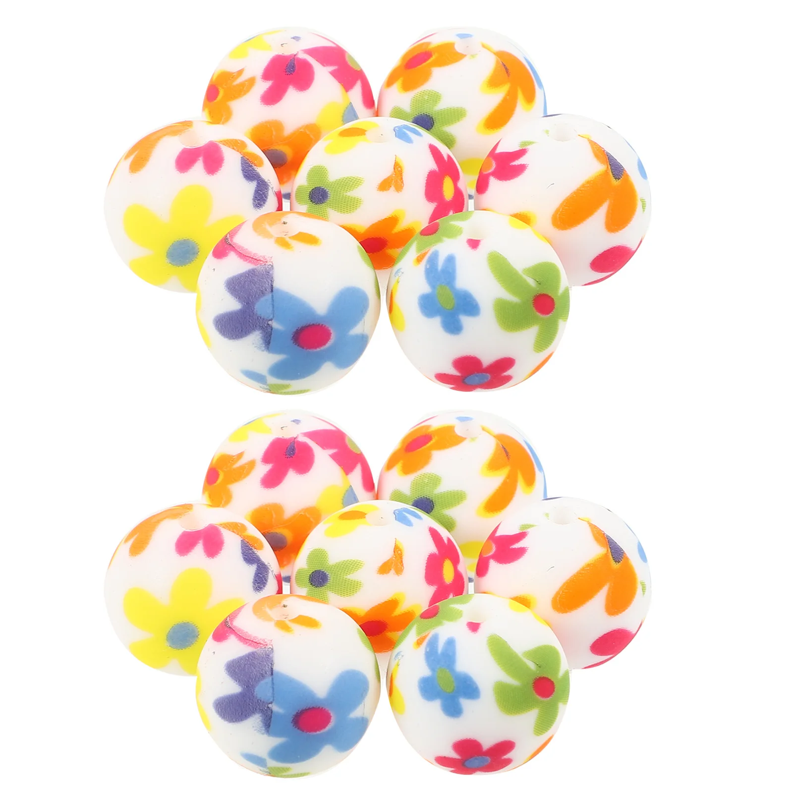 36 قطعة DIY سيليكون الخرز السائبة فضفاض الخرز لسوار قلادة المفاتيح المشاريع الحرفية تصميم أنيق سوار DIY بها بنفسك حبة