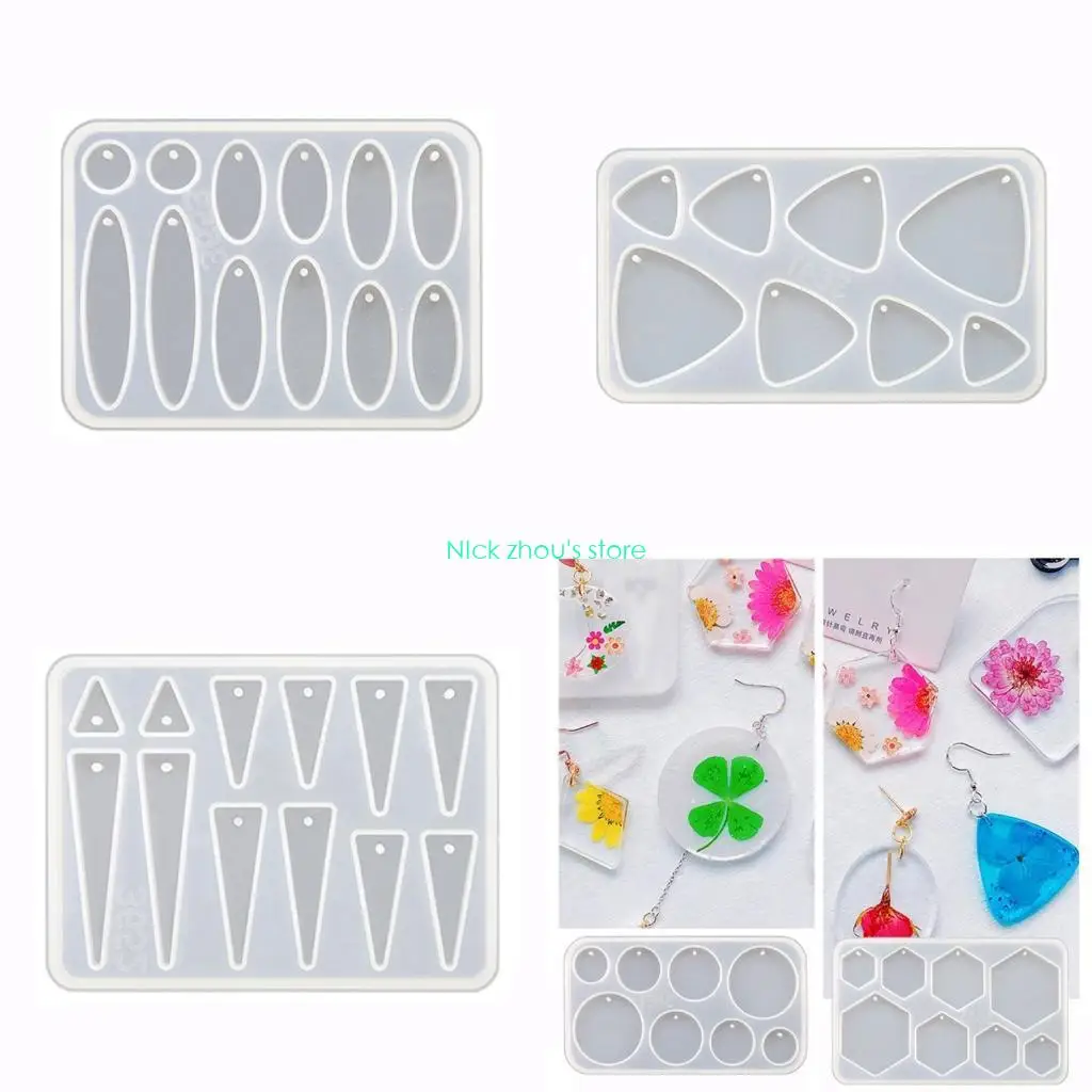 

E15E Подвесная форма, глиняные формы, многообразная форма для брелка с отверстиями, силиконовый материал