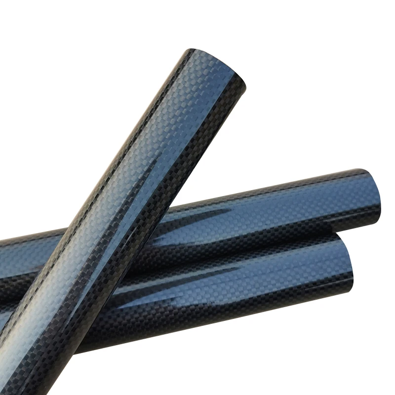 4PC Length 100mm Twill Glossy Carbon Fiber Tube Drone Accessories OD4 5 6 8 10 12 14 16 18 20 30mm Factory Direct Sales CNC Cut