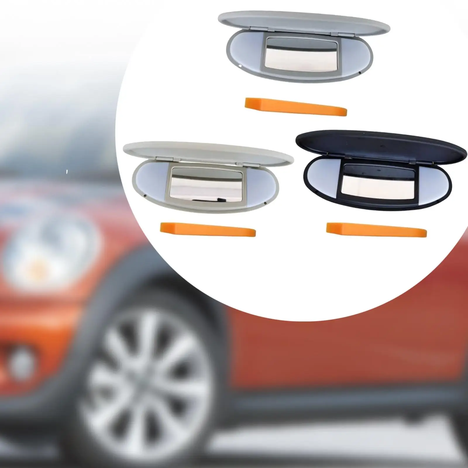 Superseded Part Number 51167361833 Sun Visor Vanity Mirror Cover Plastic Interior Makeup Mirror Cover for BMW Mini R55 R56 R60