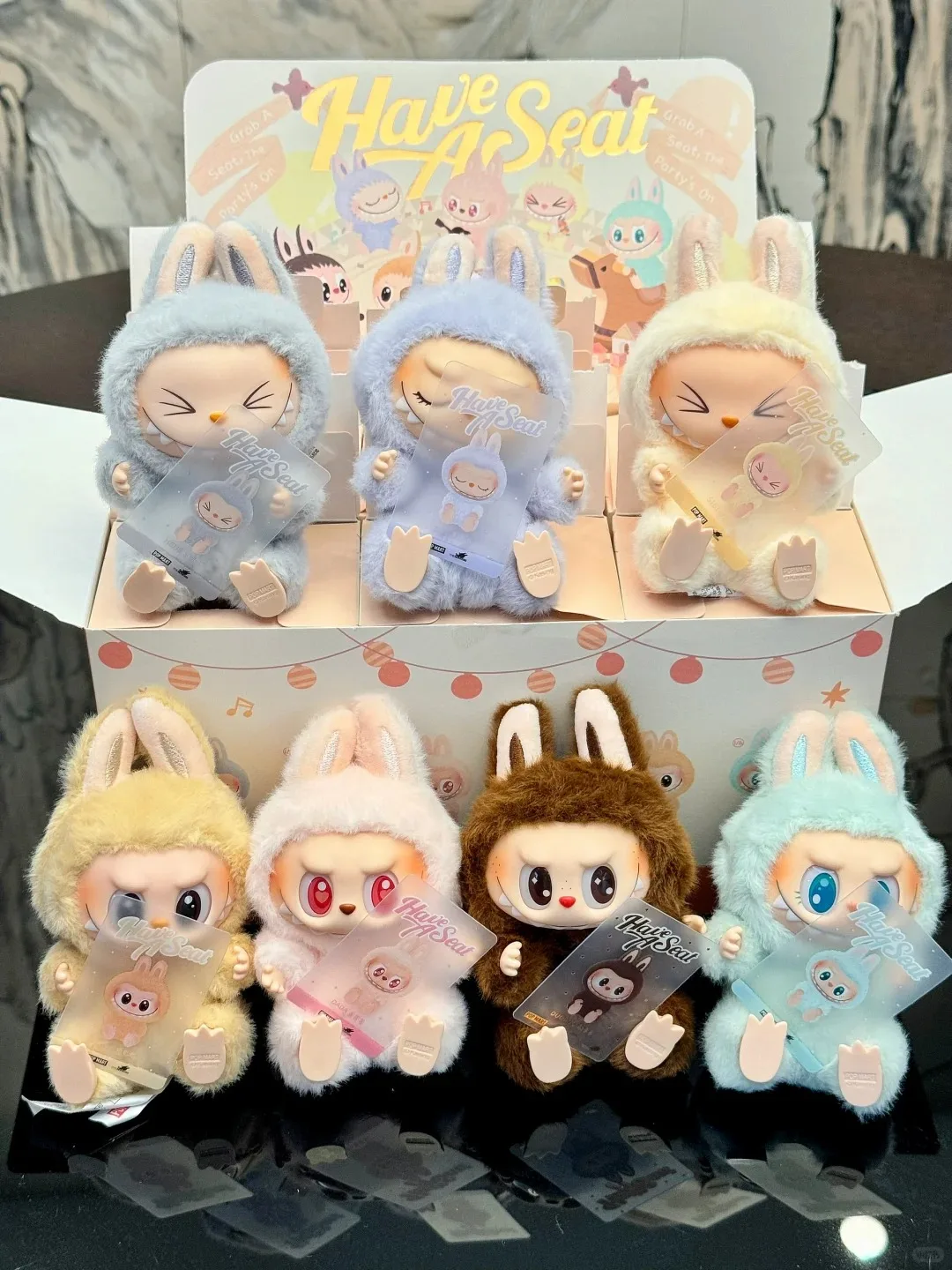 Authentic POPMART LABUBU The Monsters Have A Seat Blind Box Macaron V2   Generation Pendant Trendy Mystery Box Xmas Toy in Stock