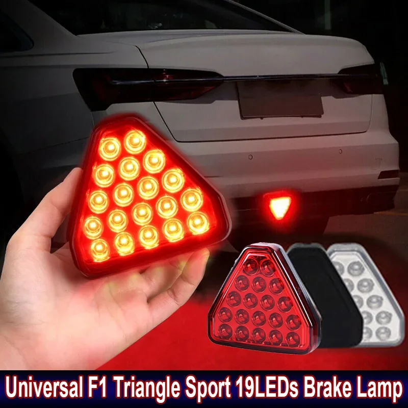 New Car Brake Light Universal F1 Triangle Sport 19 LEDs Signal Lamp LED 