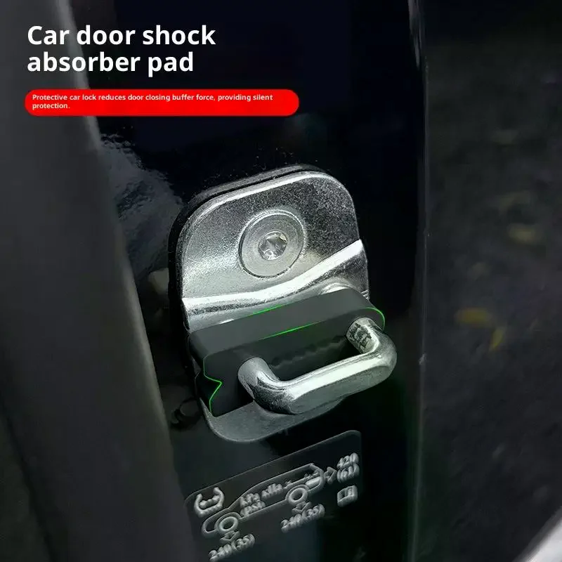 4pcs Auto Door Lock Damper Buffer Deadener Shock-Absorbing Damping Protector Reduce The Noise FOR A1 A3 Q2 Q3 TT Accessories