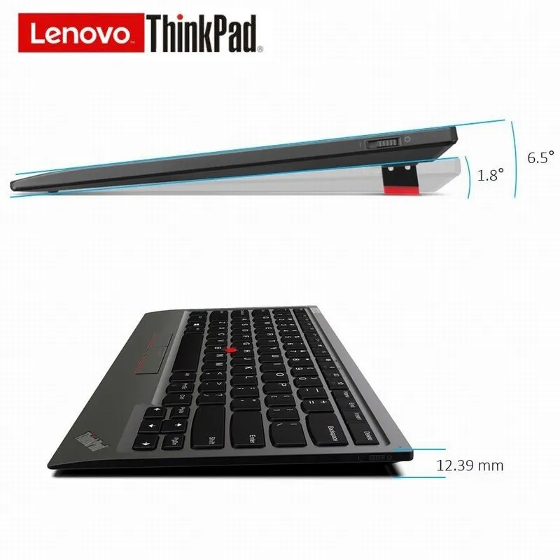 لوحة مفاتيح Lenovo ThinkPad TrackPoint 2 II ثنائية الوضع بلوتوث 2.4G لاسلكية ويندوز أندرويد iOS للكمبيوتر اللوحي والكمبيوتر المحمول 500 مللي أمبير في الساعة #6