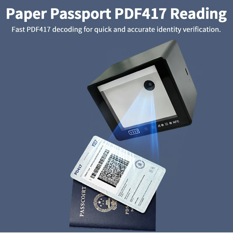 LONVILL 1D 2D Barcode Module Electronic and Paper Passport PDF417 MRZ Card QR Code Reading Embedded Parking Passport Scanner