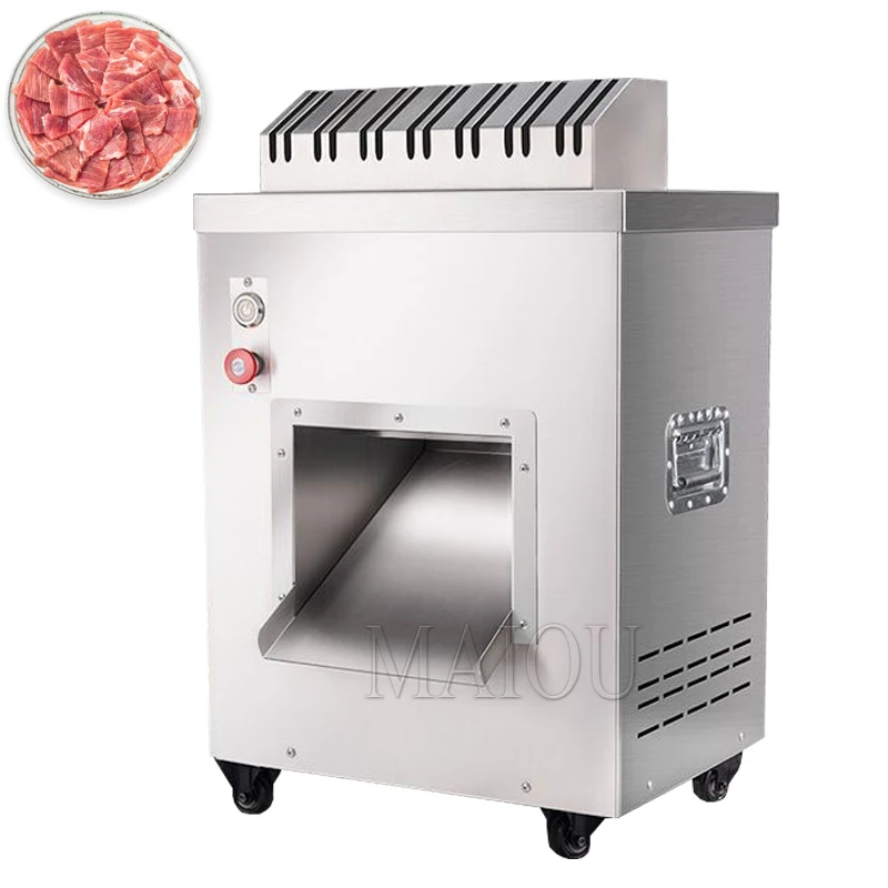 

Vertical Meat Cutter Machine Fast Meat Slicer Electric Commercial Shred Dicing Machine Stainless Steel Meat Slicer