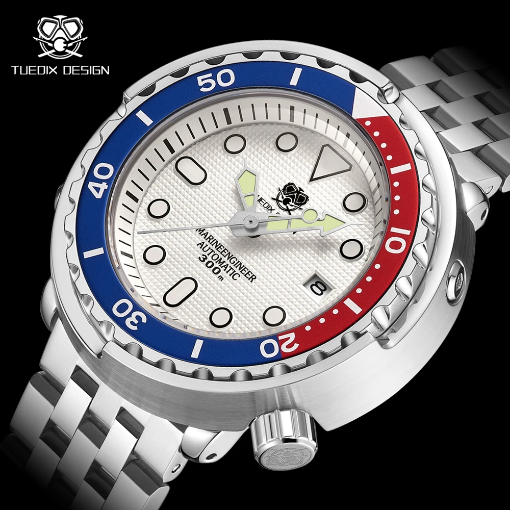 

NH35 Automatic Mechanical Tuna Watches Men Top Brand Luxury Sapphire Crystal 30BAR Water Resistance Diver's Steel Wristwatches