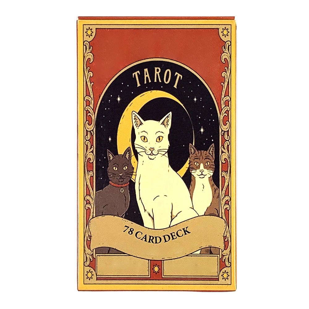 Cartes de Tarot de 78 cartes uniques pour les amateurs de chats et les amateurs de Tarot, jeu de cartes mignonnes, cadeaux du nouvel an, offre spéciale