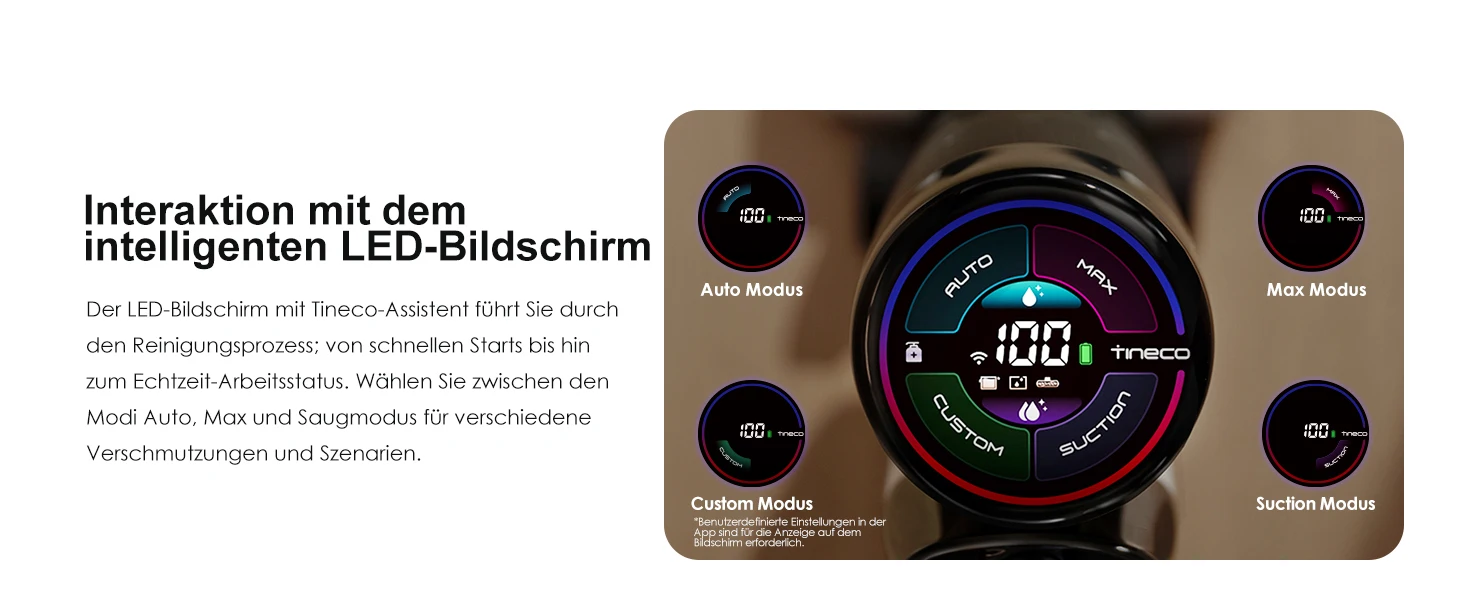 Tineco Floor ONE S7 PRO Kabelloser Nass-Trocken-Saugwischer mit LED-Display, entfernt klebrige Verschmutzungen und Tierhaare, Zentrifugalttechnologie. – Detail 10