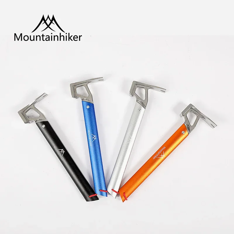 Mounthiker Ground Nails Hammers Stainless Steel Outdoor Survival Tools Camping Tent Peg Stake Mallet Portable Ground Nail Hammer