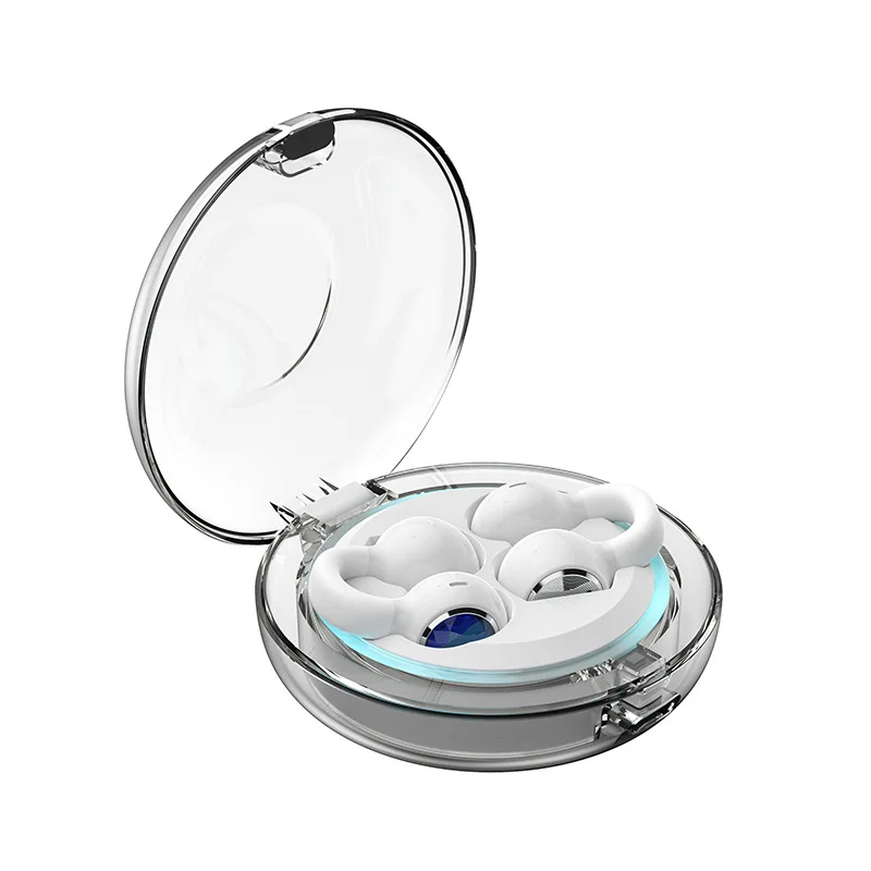 

Прозрачная беспроводная Bluetooth-гарнитура с клипсой. Неушимая гарнитура Huaqiang North Douyin, популярная открытая спортивная гарнитура