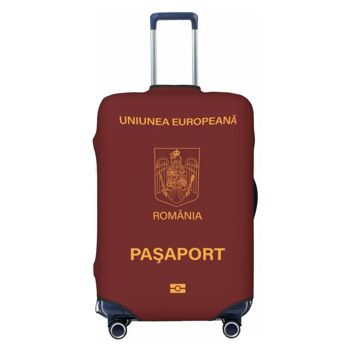 

Romania Passport Suitcase Cover Washable Luggage Covers Protector for 18-32 inch