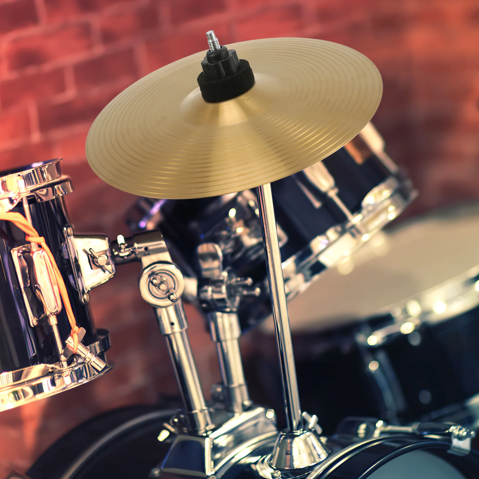 

Jazz Drum Cymbals Brass Hi-Hat Cymbal Golden Finish For Drum Set Beginner To Ride Cymbal Percussion Instrument