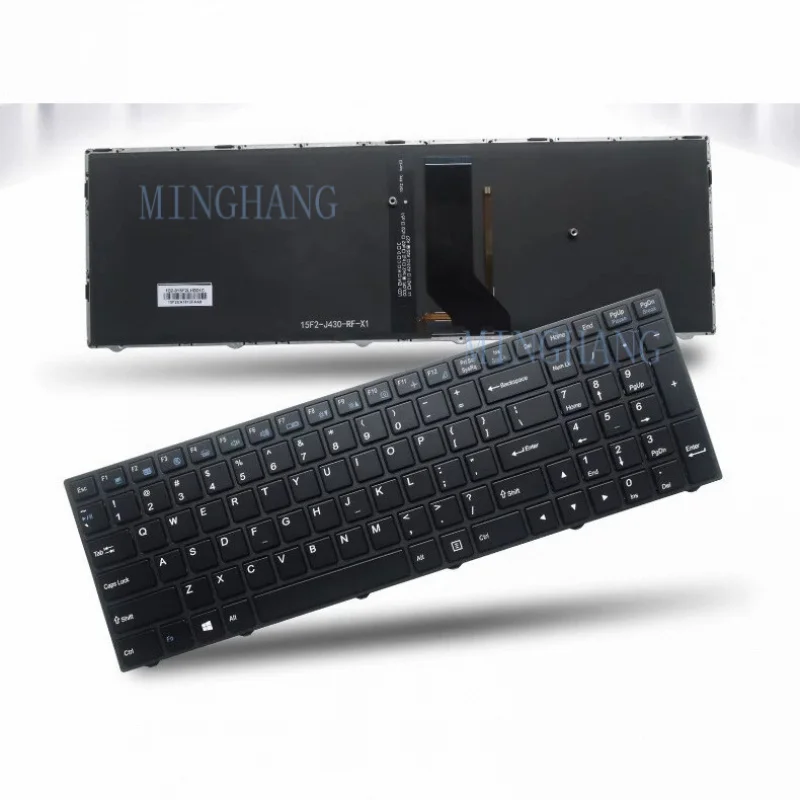 

M New for Clevo NB50TJ1 NB50TK1 NB50TL NB50TZ NB55TJ1/TK1 White Backlit US Keyboard