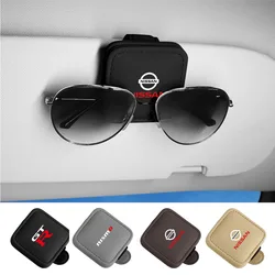 Universal Car Eyeglass Holder Glasses Storage Clip Practical Interior For Nissan Nismo Tiida Teana GTR Juke Qashqai Accessories