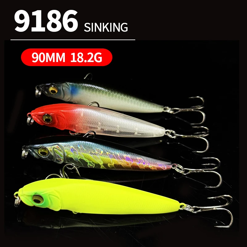 Jerkbait hundimiento lápiz lubina agua salada – señuelo wobbler - imagen 5