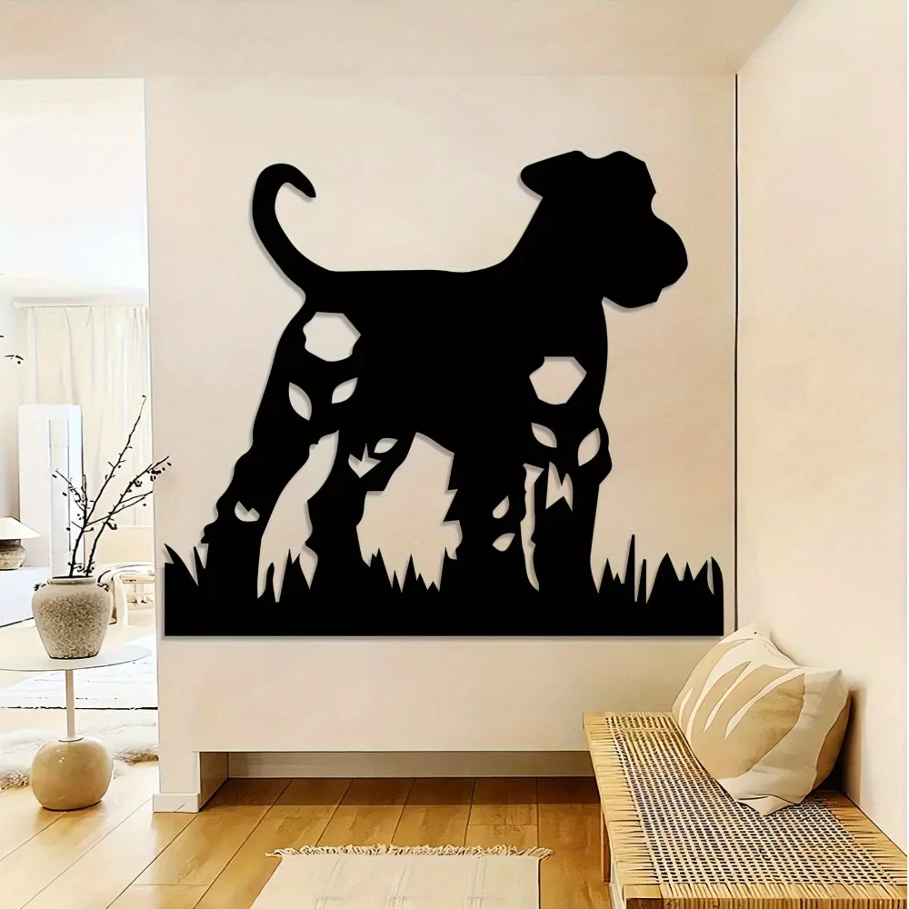 CIFBUY Iron Wall Art Dog Hound Silhouette Metal Sculpture Hanging Plaque Rustic Rustproof Home Decor Ornament Accent