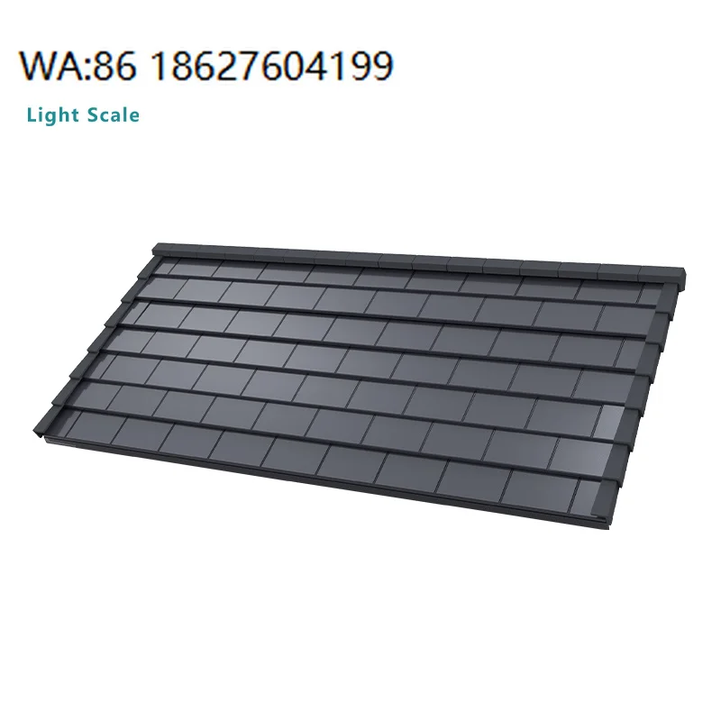 Windsor Broad Series Bipv Solar Roofing Materials 35w High Efficiency Cdte Doubleglass Waterproof Photovoltaic Shingles Modern