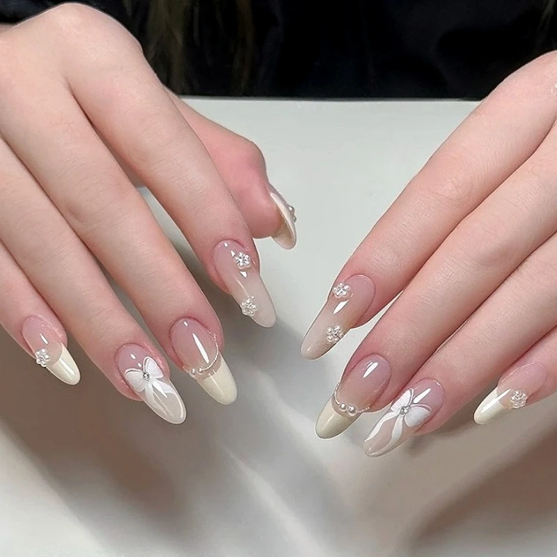 Mini Mix Size Semi-circular Pearl Rhinestones Glitter Powder Sequin Crystal Nail Art Accessories Half Round Decorations Manicure