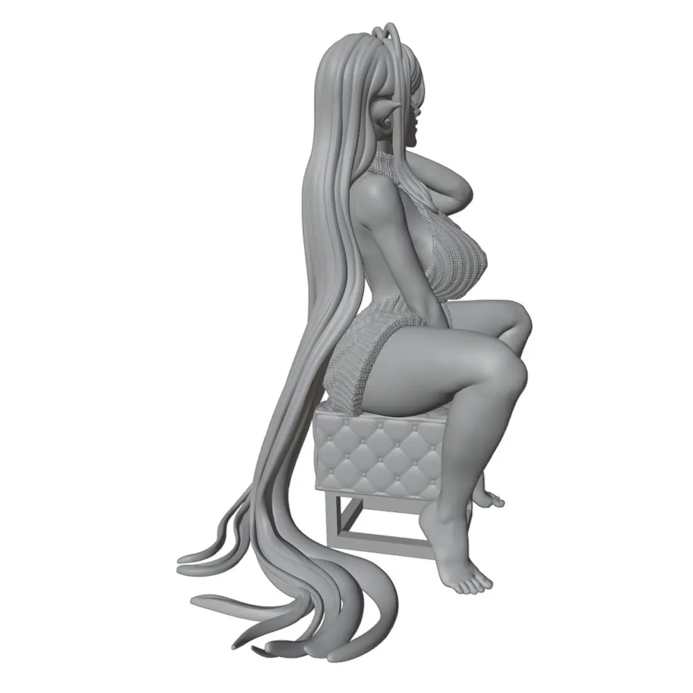 75mm-250mm NSFW  Sexy Girl Resin Model Kits GK Miniature 3D Printed Gray Model Figurine DIY Doll Model Unassembled And Unpainted view 5