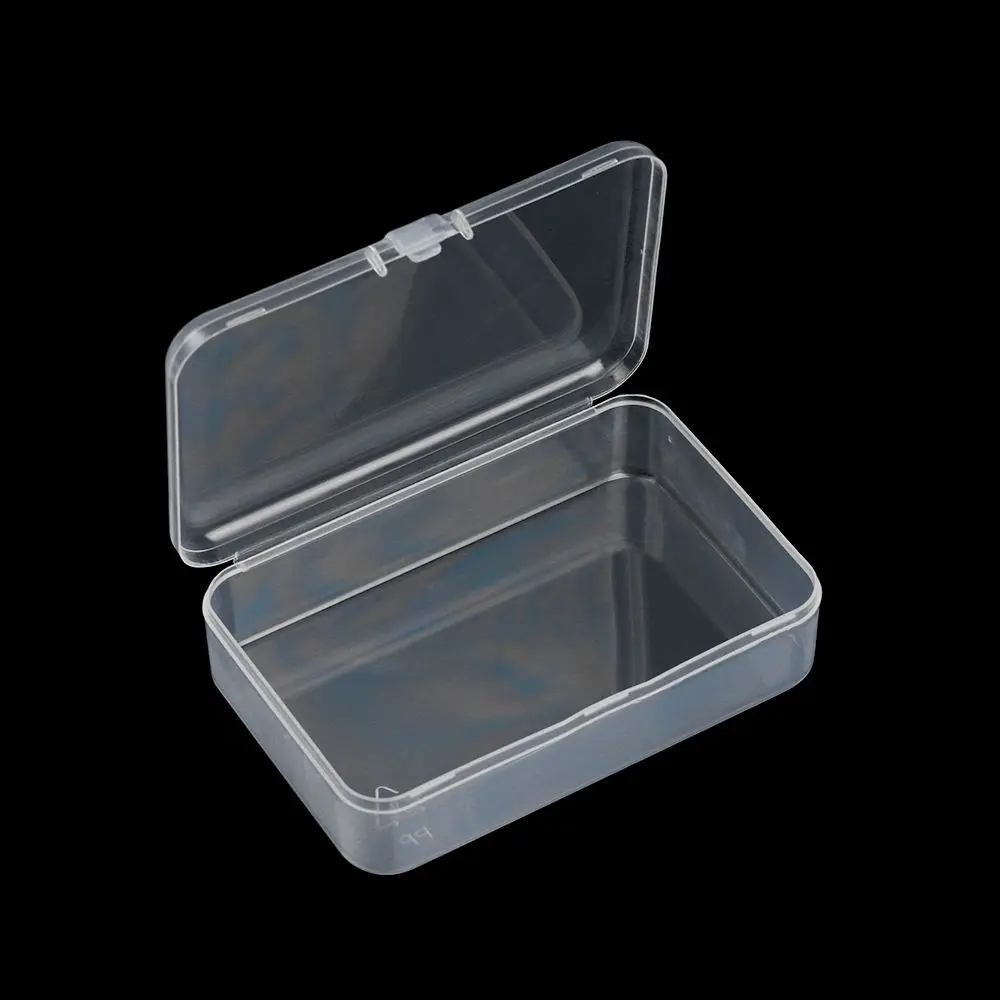 Square Clear Clips Boxes Plastic Pill Storage Supply Storage Box Craft Bead Holder Jewelry Diamond Container