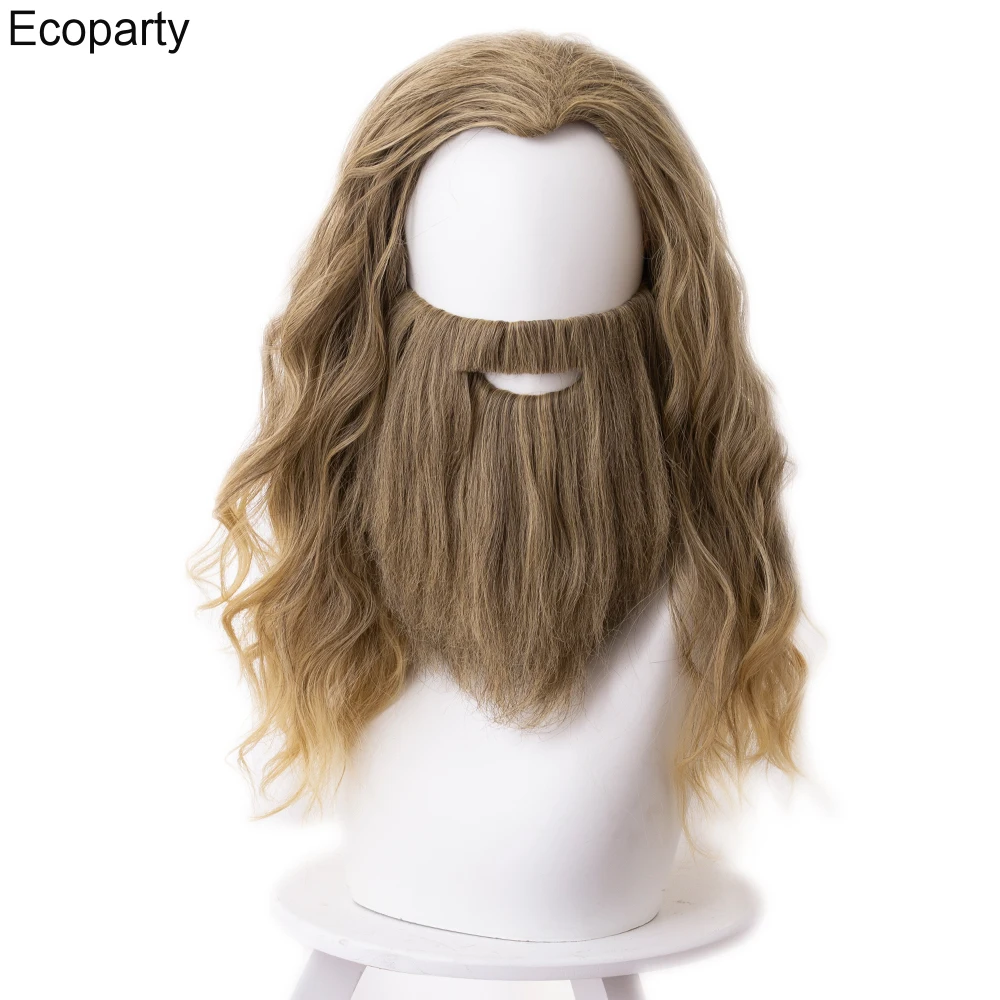 Popular Movies Super Hero Loki Thor Cos Bearded and Wigs Thor  Cosplay Beard Wig Hair Halloween Canrival Party Headgear Props