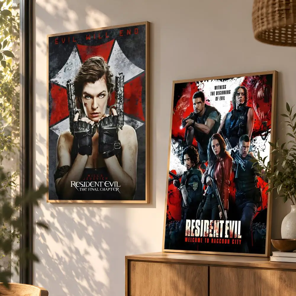 R-Resident E-Evil Game Series Poster Wall Art Home Decor Living Room Bedroom Office Dorm Apartment Gift
