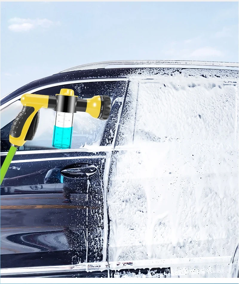 Multi-funktion hochdruck auto waschen wasser pistole schaum sprüher sprühflasche haushalt Wasser Pistole Tragbare Auto Waschmaschine Sprayer – Detail 11