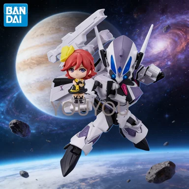 

Bandai Tiny Session Macross Model Kit: VF-31J Freyja & VF-31C Mirage Messer - Super Dimension Fortress Anime Robot