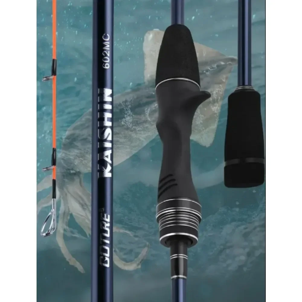 

Goture Fishing Rod Kaishin Squid 1.83M 1.7M Casting Rod 2 Sections M 30T Carbon Fiber Saltwater Sea Boat Jigging Squid Lure Rod