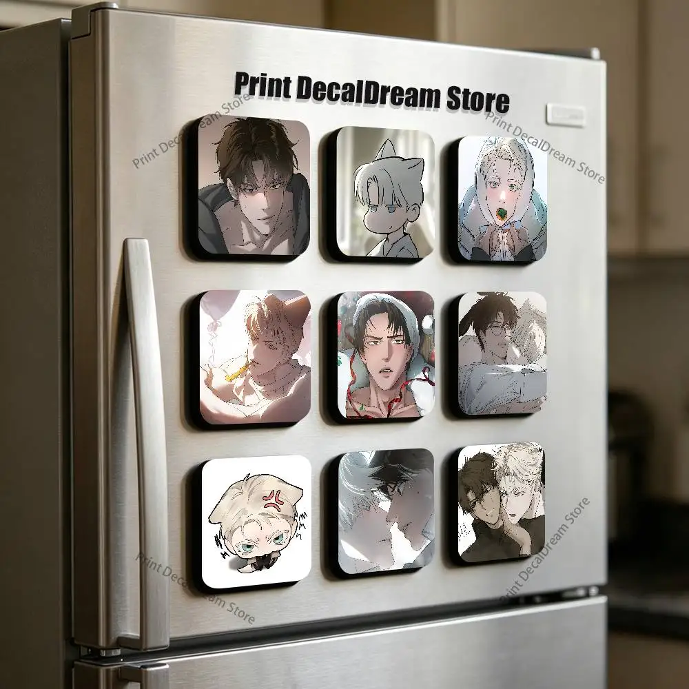 Aimants de réfrigérateur personnalisés par sublimation Manga C-Codename Anastasia, aimants mignons de dessins animés et d'anime, produits de sublimation pour la cuisine