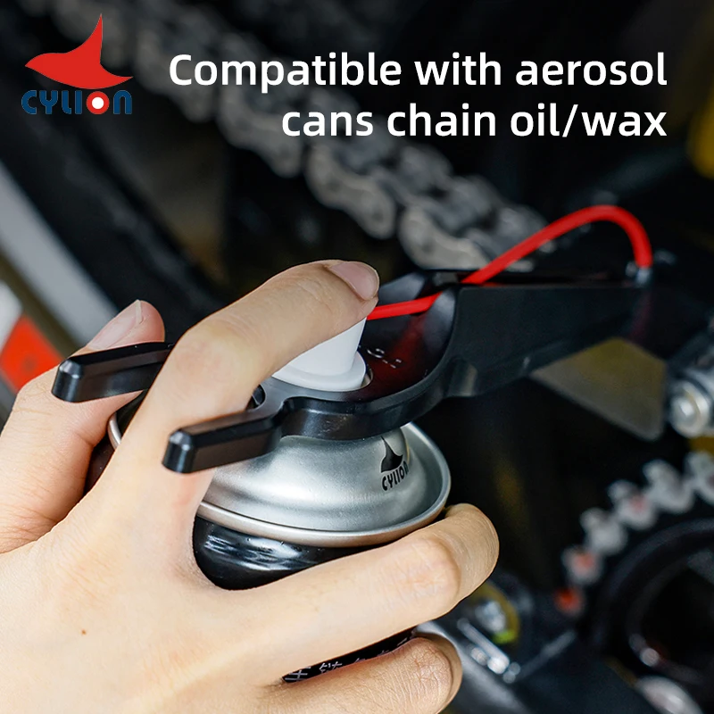 Cylion Motorcycle Chain Lube Applicator Mess-Free Chain Wax Chain Cleaner Bike Bicycle Chain Oiler Spray Gear Bike Accessories