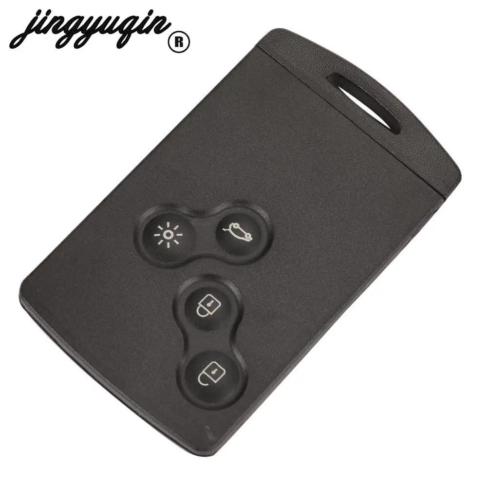 Jingyuqin 3/4 Buttons Remote Car Key Case Shell Cover For Renault Laguna 3 Clio Megane Grand Scenic 2 3 Koleos Fob Replacement