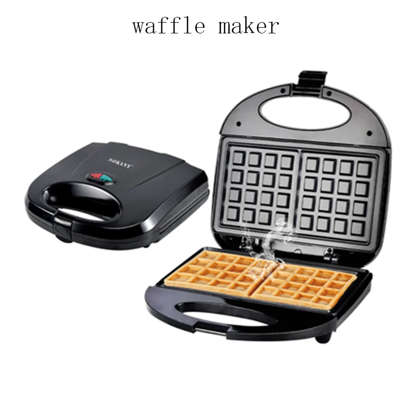 220V Electric Waffle Maker Cooking Kitchen Appliances Bubble  Cake Oven Breakfast Machine Waffles Pot Iron Baking Pan