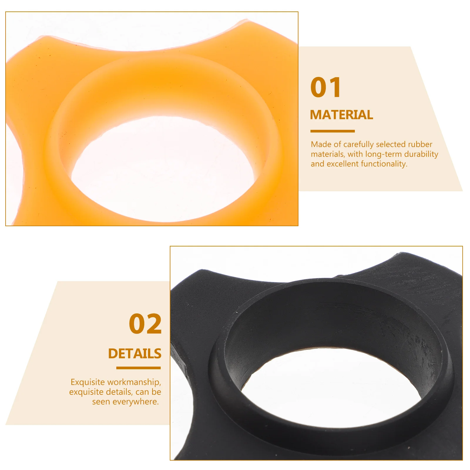 

10 pcs Anti-Roll Rings For Mic Rubber Microphone Protection Rings Non-Slip Ductile Holder Shockproof Skidproof Circle Accessory