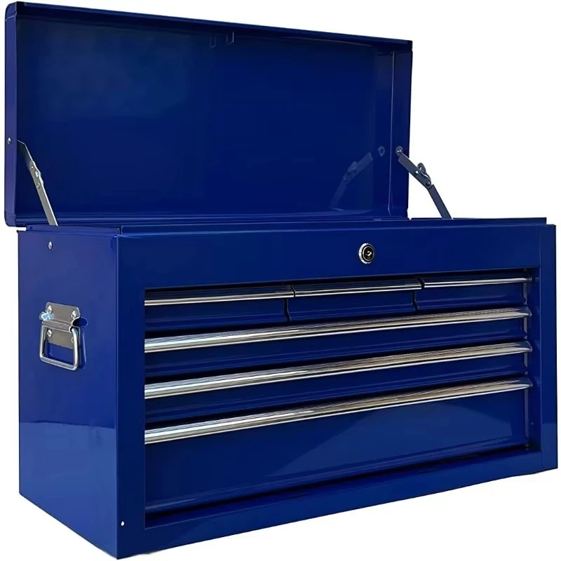 

Портативный металлический ящик для инструментов с инновационным дизайном и 6 ящиками, 24 дюйма, 6 ящиками, сундук для инструментов с направляющими для ящиков на шарикоподшипниках