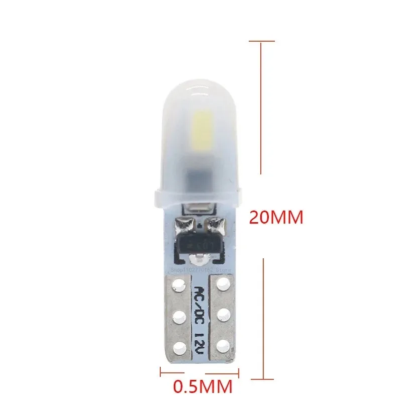 10/20/30 قطعة T5 W3W 2 SMD 3014 لوحة القيادة سيارة LED لمبات 12 فولت تيار مستمر W1.2W 70 73 74 79 85 مؤشر إسفين السيارات أداة الاحترار مصباح
