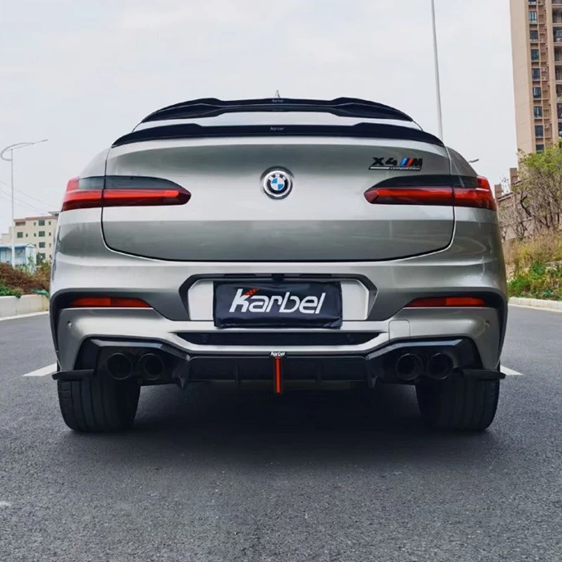 For 18-20 BMW G02 F98 X4 M40i M40d VAD-D Hot-pressed dry carbon Carbon Fiber Full Body Kit Front Rear Lip Diffuser