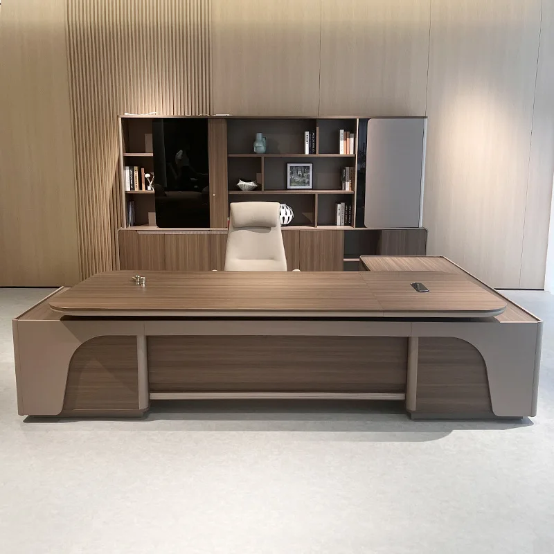새로운 보스 테이블 라이트 럭셔리 하이센스 모던 총지배인 사무실 대형 클래스 책상 대통령 책상