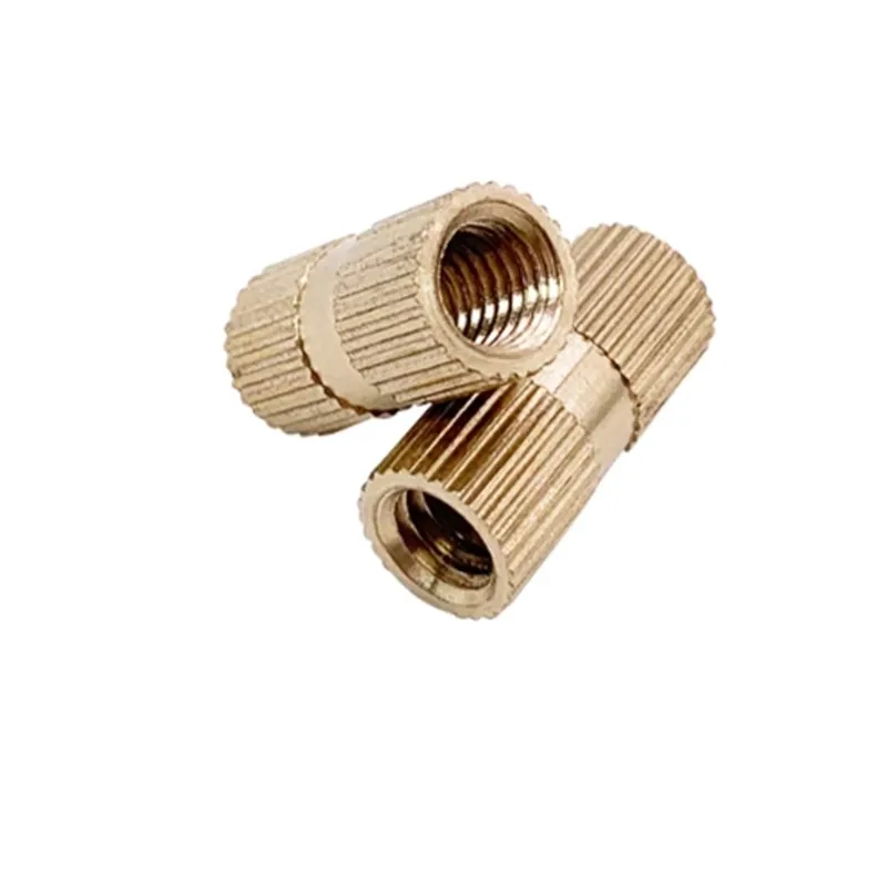 50pcs/200pcs/500pcs M2 M2.5 M3 Brass Knurl Insert Nuts Threaded Assortment Set Kit with Plastic Box