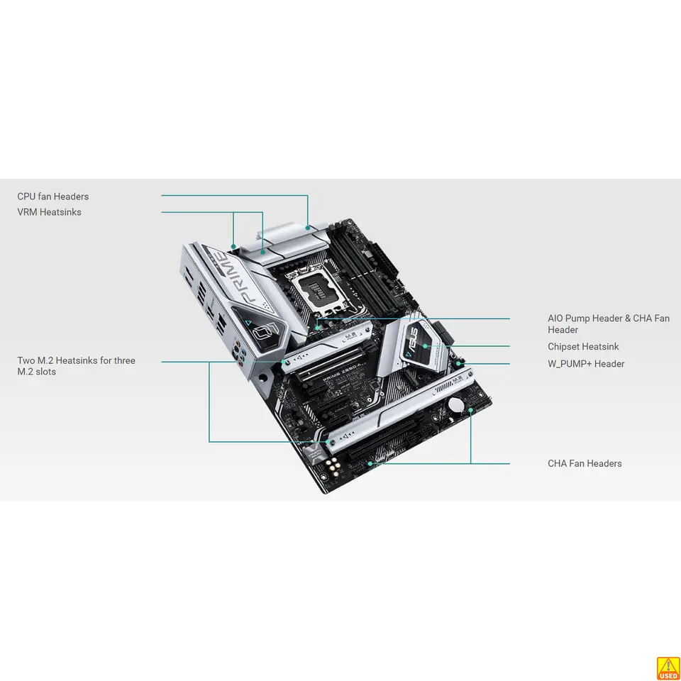 لوحة أم ASUS PRIME Z690-A مقبس LGA1700 وحدة المعالجة المركزية DDR5 6000(O.C) ذاكرة مجموعة الرقاقات Z690 لوحة رئيسية ATX - 3