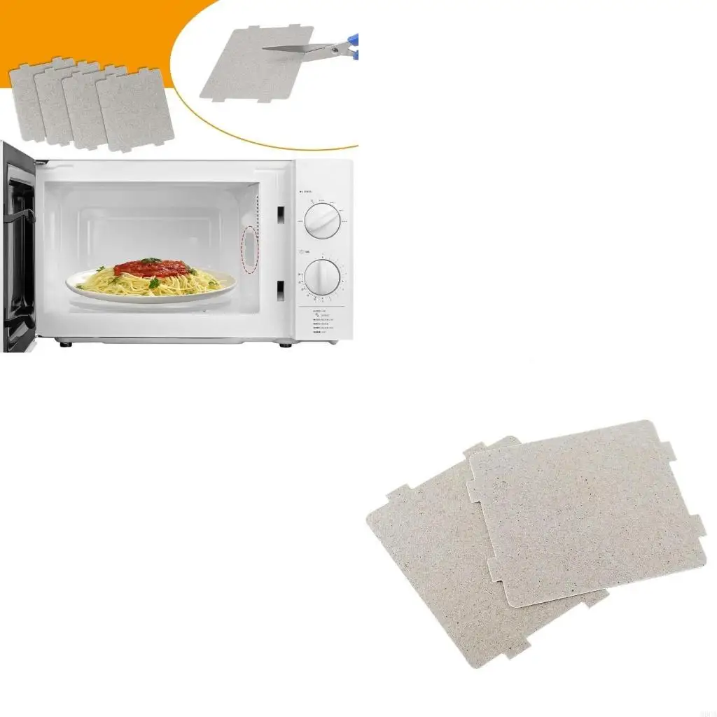 M6CB 10PCS Thickening Sheets Oven Sheets Mica Plate Microwave Ovens Sheets Replacement Plates Suitable for Quick Heating