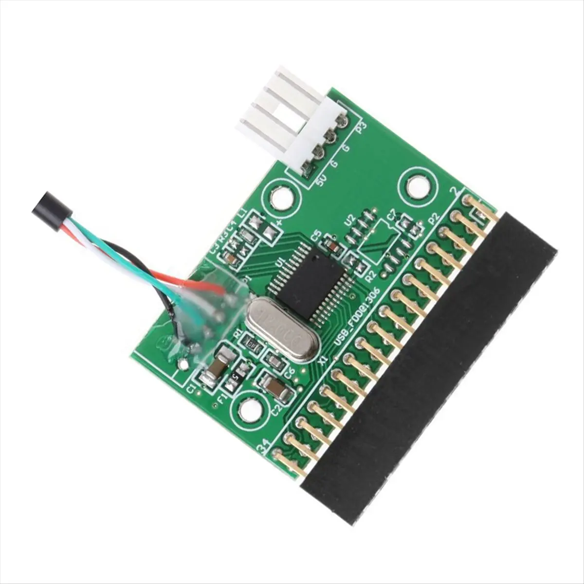 A64I 1.44MB 3.5 Inch USB Cable Adapter to 34Pin Floppy Drive Connector U Disk to Floppy Disk PCB Board