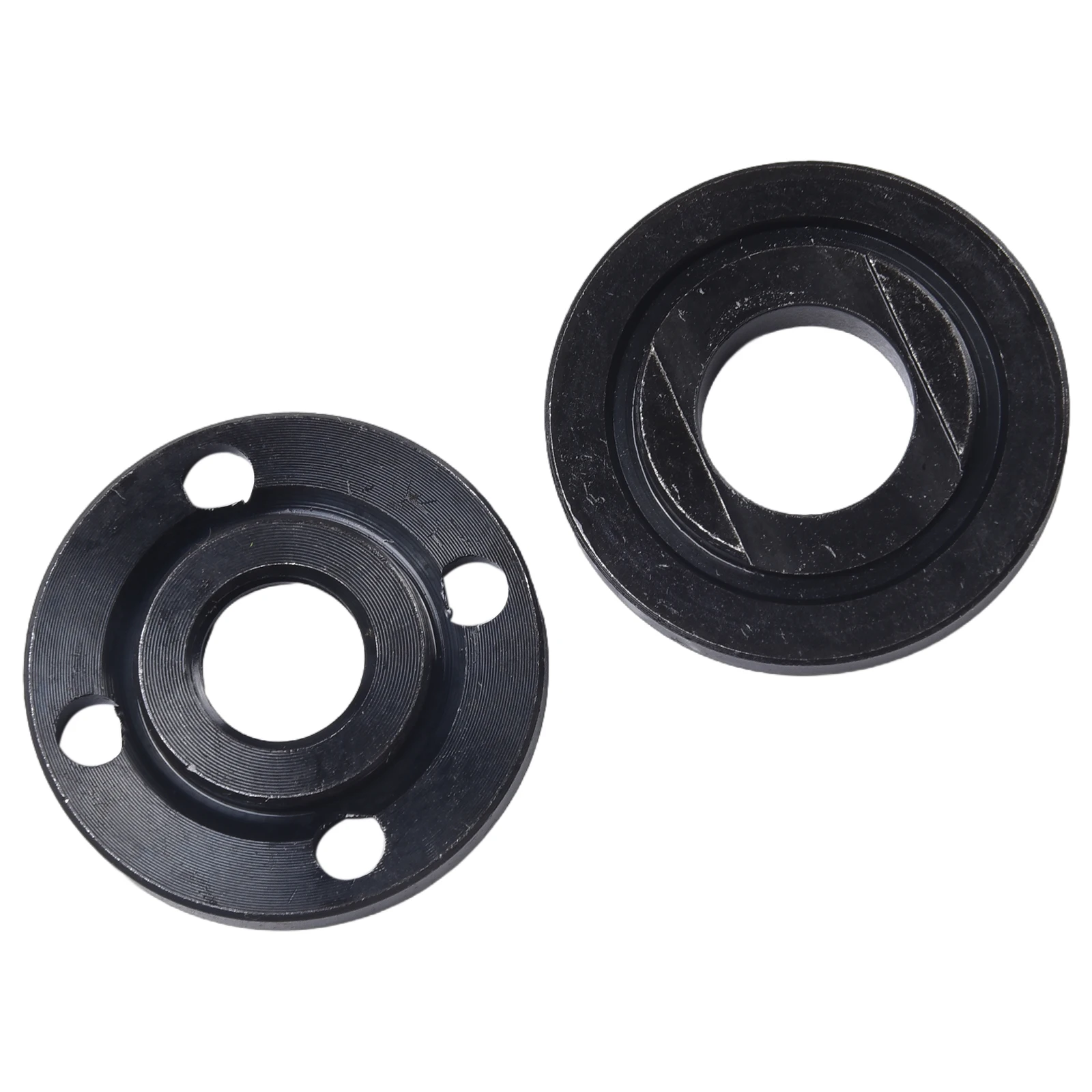 2 pezzi piastra di pressione di ricambio accessori per smerigliatrice angolare piastra di pressione in metallo Set di dadi con flangia interna/esterna pezzi di ricambio