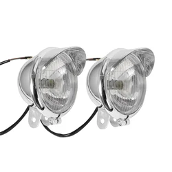 2PCS Universal Motorcycle Fog Lights Headlight 12V Lamp Spotlights Fog Head Light Assemblie Driving Lamp Spot Light