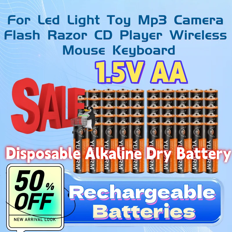 

For Led Light Toy Mp3 Camera Flash Razor CD Player Wireless Mouse Keyboard In Stock 1.5V AA R6 Disposable Alkaline Dry Battery