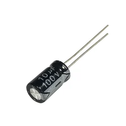 100V10UF 6x11mm Aluminum Electrolytic Capacitors 100v 10uf 100wv 10mf 100vdc 10MFD 10uf100v 100v10mf 10mf100v 22uf 33uf 47uf