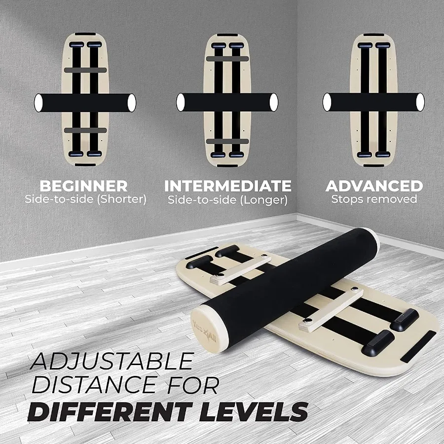 لوحة التوازن الرياضية لمدرب ركوب الأمواج مع سدادات قابلة للتعديل لتحسين القوة الأساسية والتحكم في التوازن في الهند